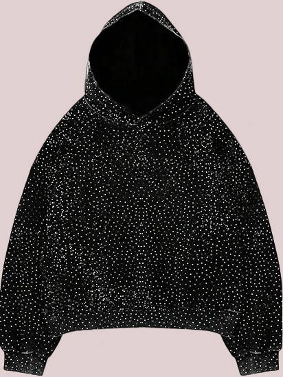 Glitter Rhinestone Hoodie