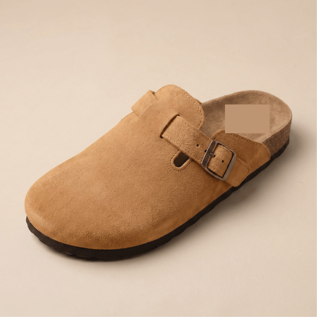 Men's Suede-Finish Cork Footbed Clogs