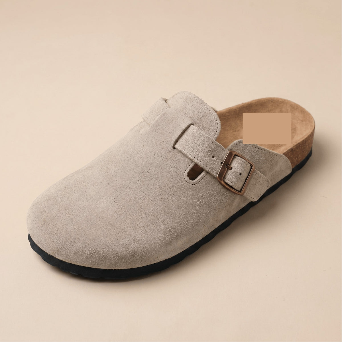 Men's Suede-Finish Cork Footbed Clogs