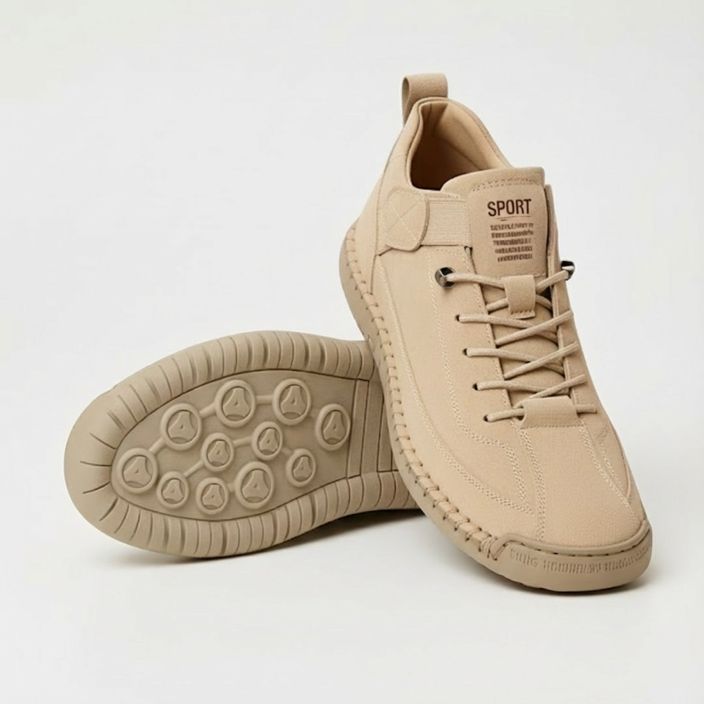 Cushioned Lace-Up Everyday Walking Sneakers