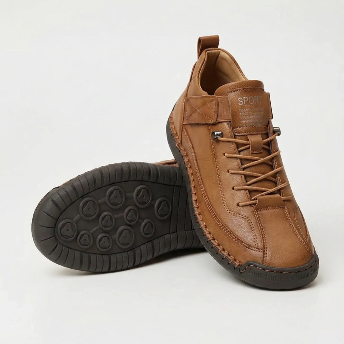 Cushioned Lace-Up Everyday Walking Sneakers