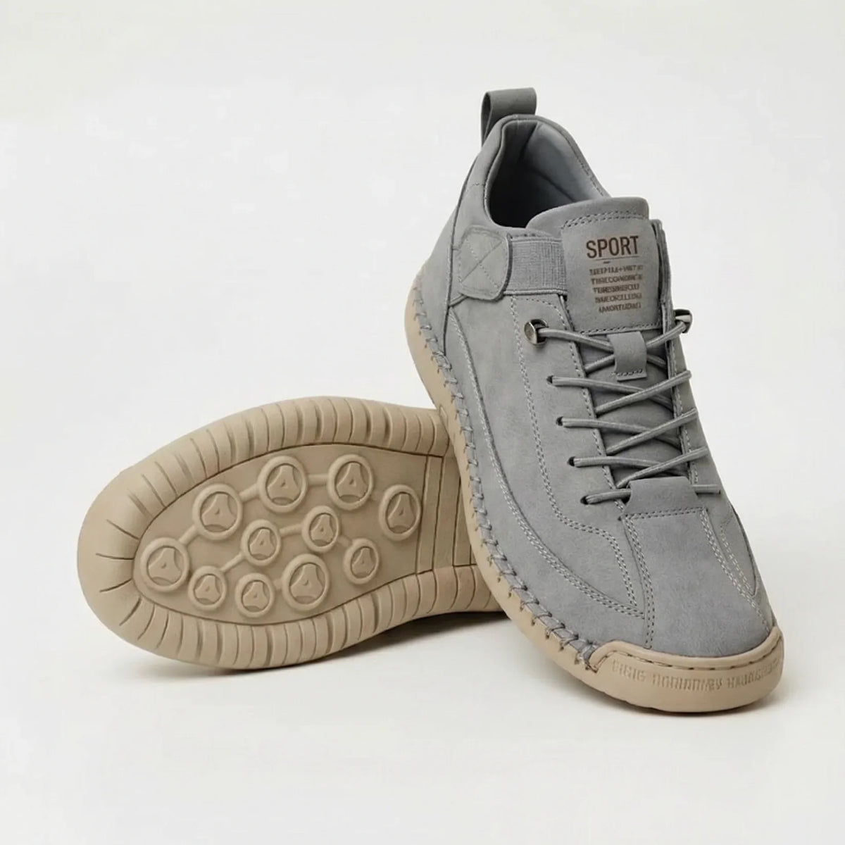 Cushioned Lace-Up Everyday Walking Sneakers