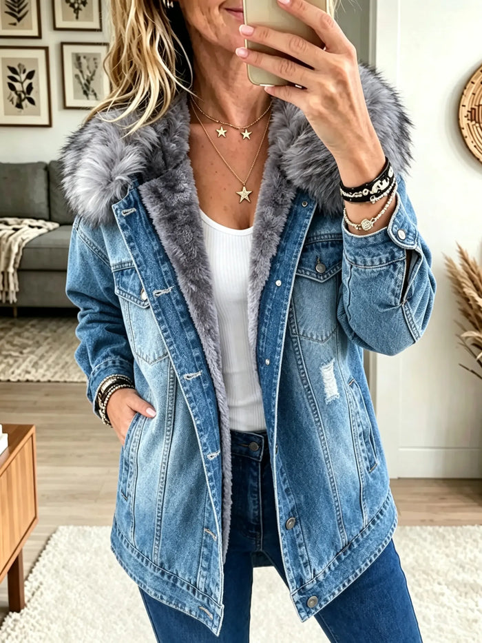 Faux fur collar