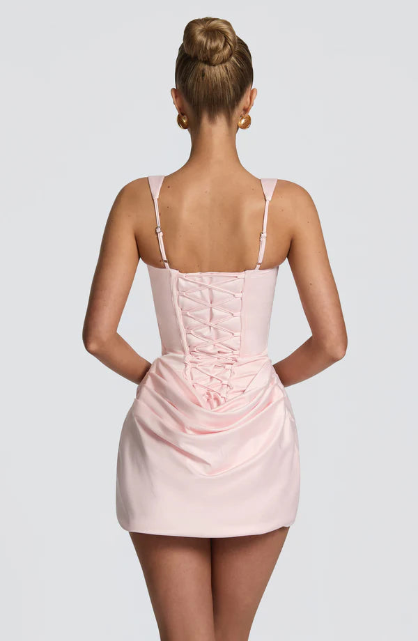 Draped Corset Mini Dress