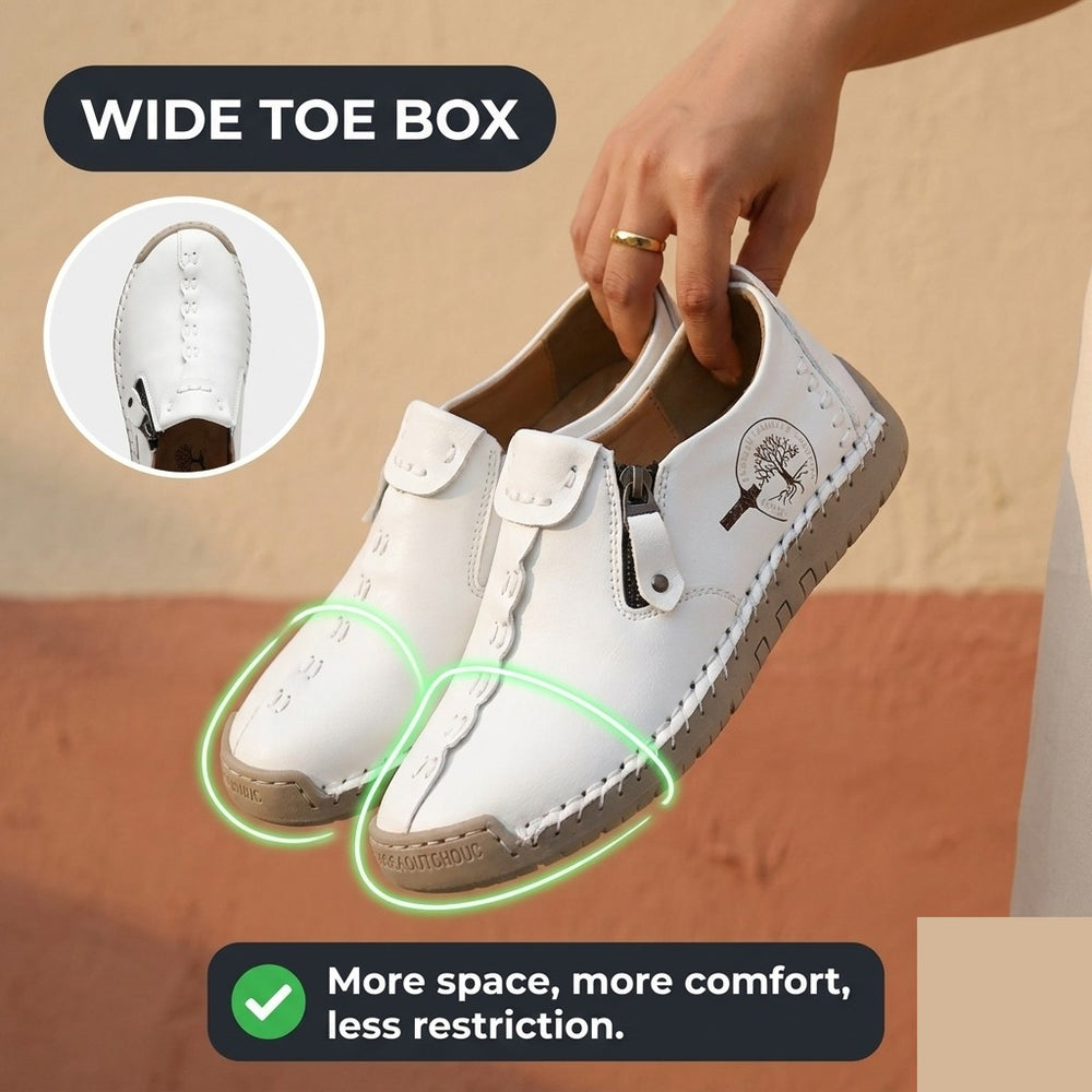 Hand-Stitched Side-Zip Slip-On Loafers