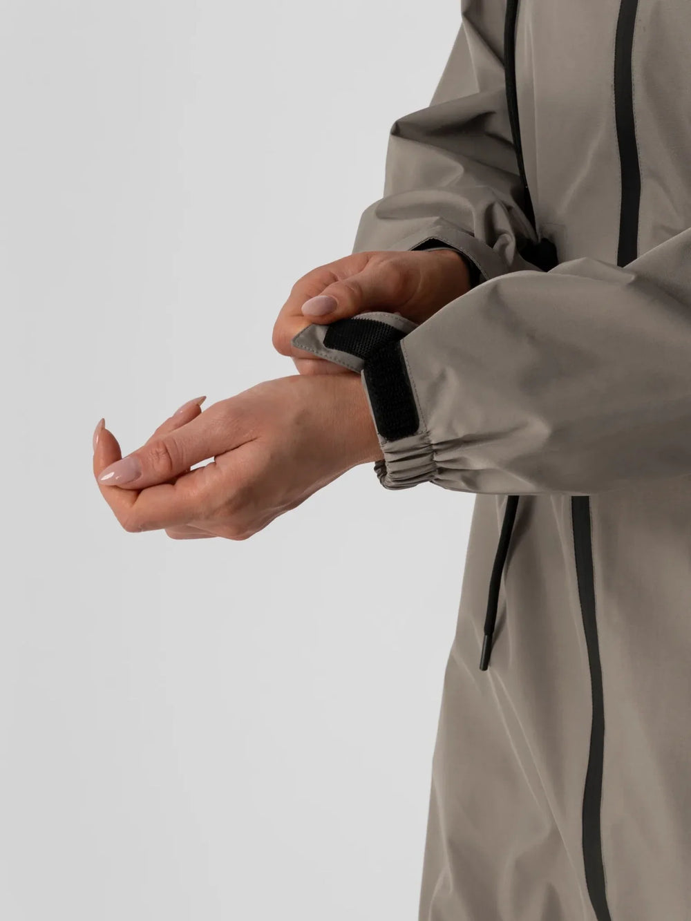 Full-Length Brushed-Lined Hooded Raincoat