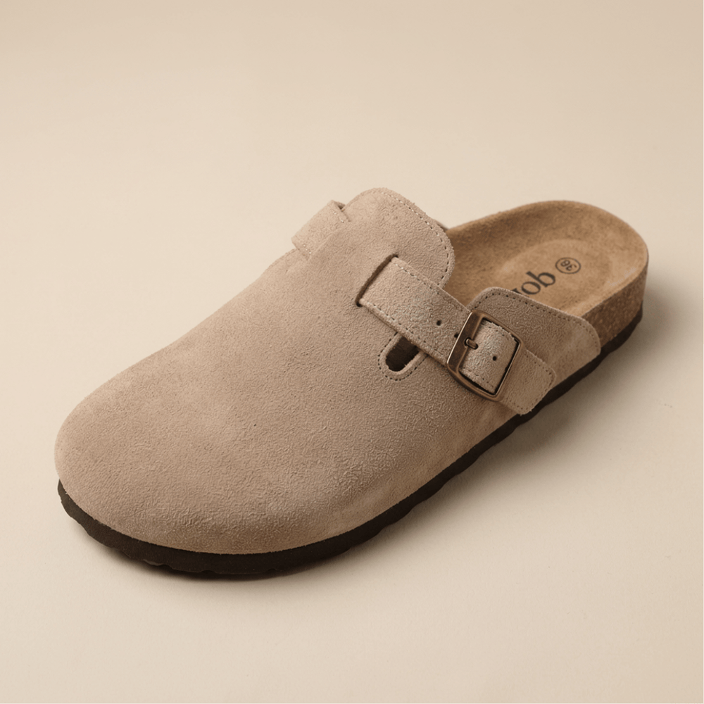 Men's Suede-Finish Cork Footbed Clogs