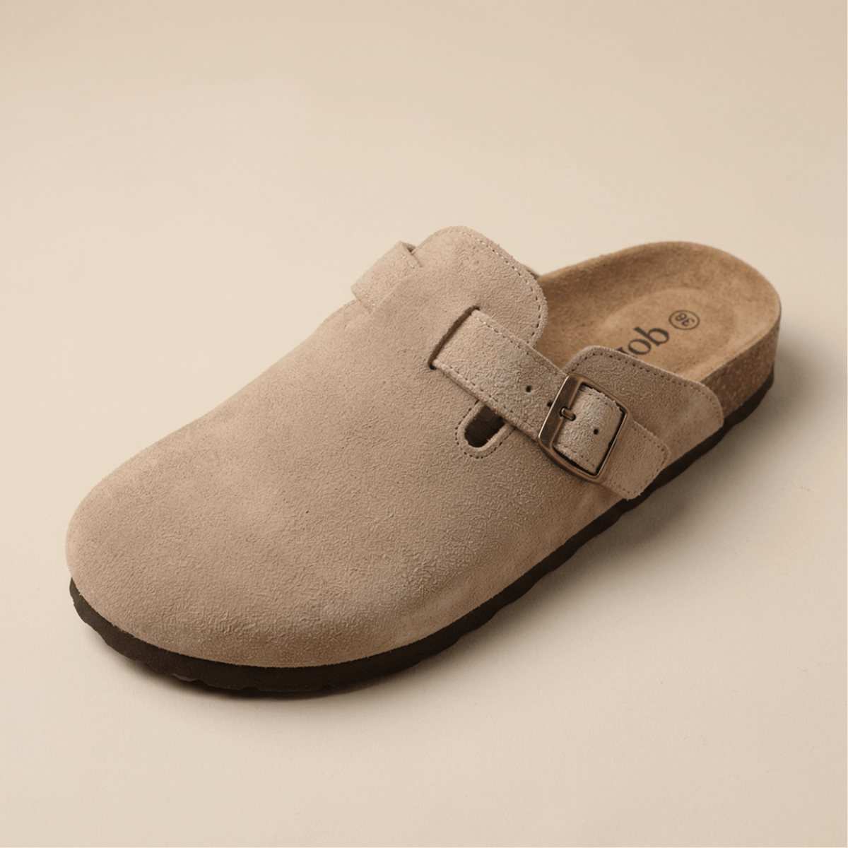 Men's Suede-Finish Cork Footbed Clogs