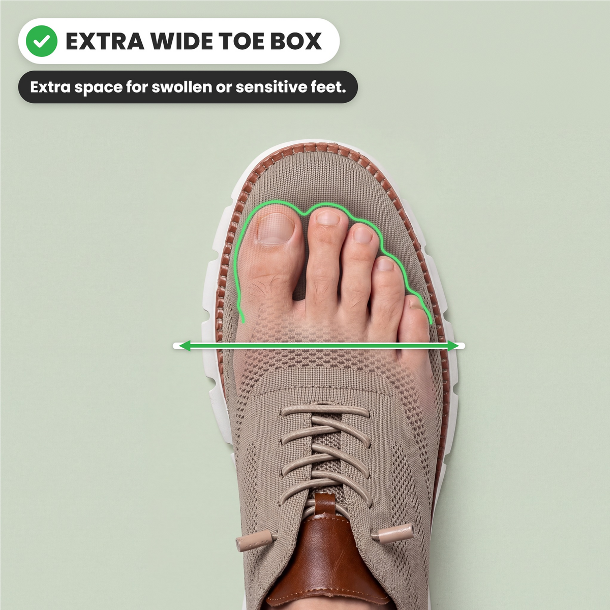 Men's Breathable Knit Wingtip Walking Shoes